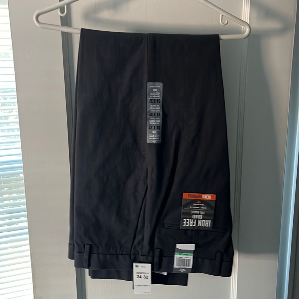 Gray Dockers D2 Flat Front Pants